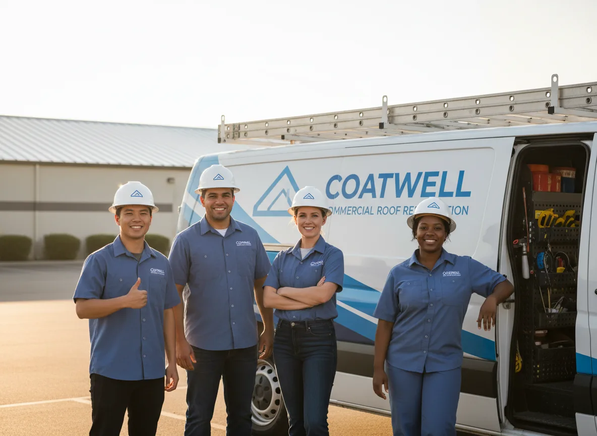 Commercial roof coating company in Delavan, MN