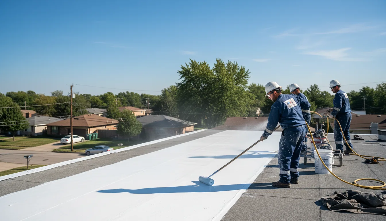 Commercial roof coating in Delavan, MN near me